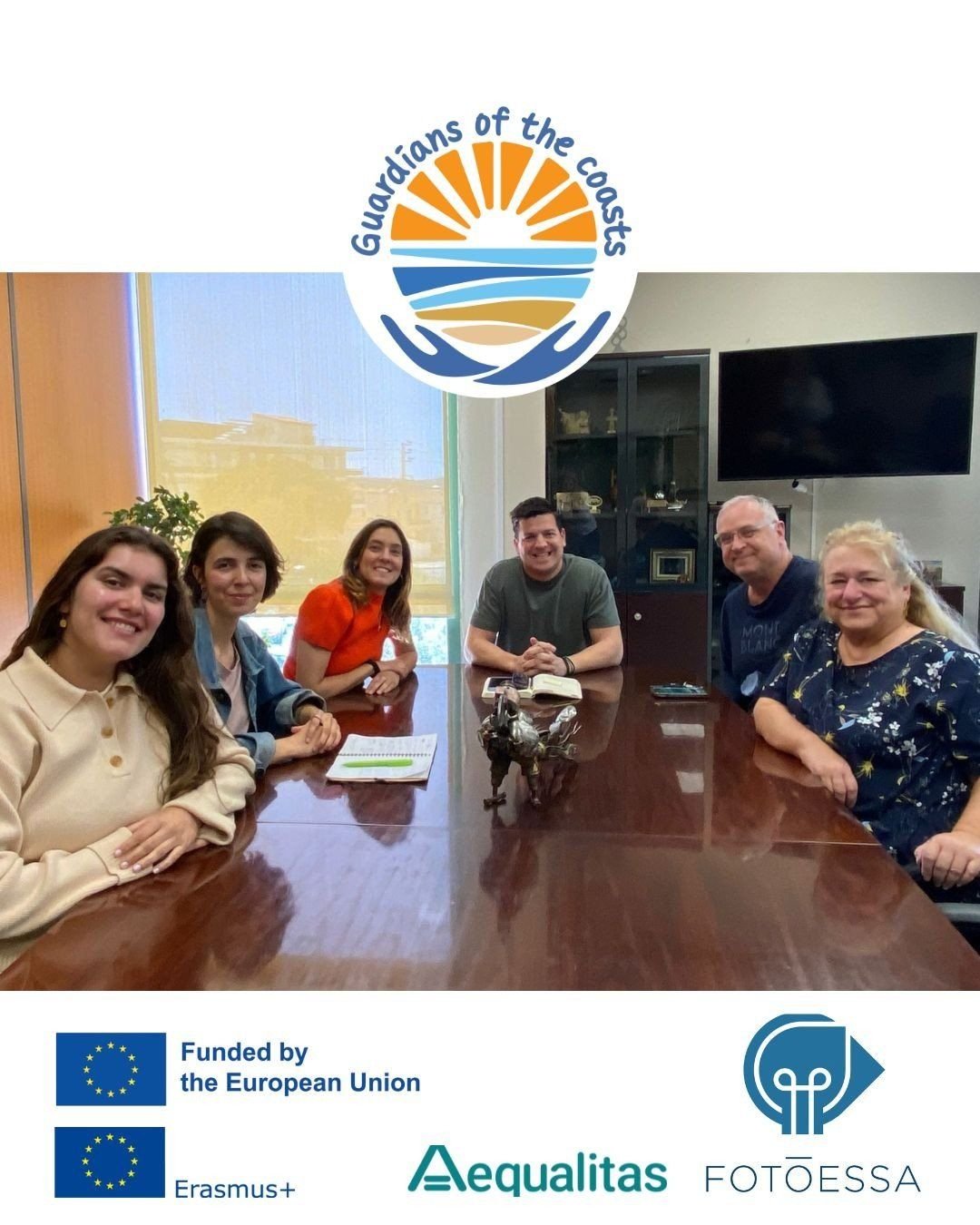 Encontro dos parceiros com o Presidente da Câmara de Saronikos sobre o livre acesso às praias — 1